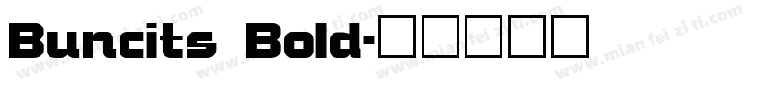 Buncits Bold字体转换